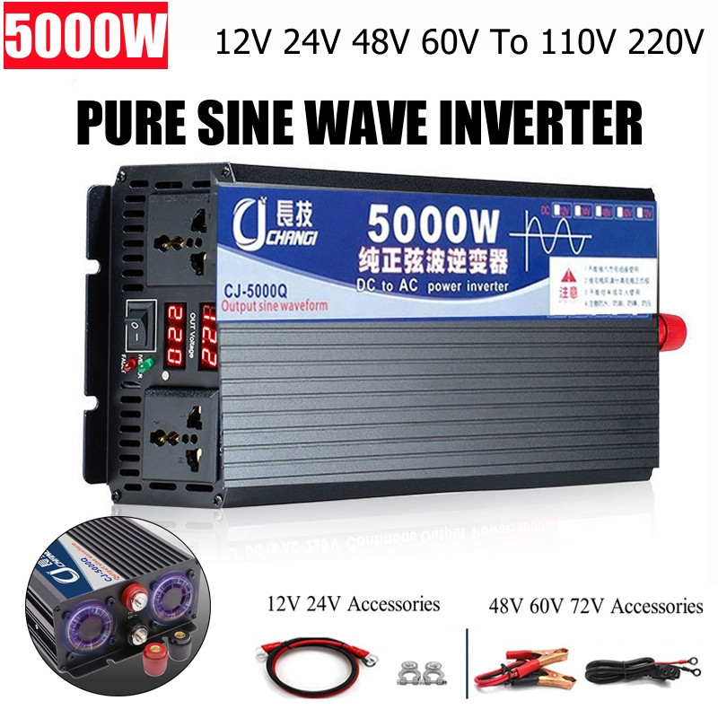 Inverter Pure Sine Wave 60Hz 120V 3000W - 純粋な正弦波インバーター,220v,110v,120v,4000w,5000w,12-24-48-60-72v 5500w、3000wインバーター