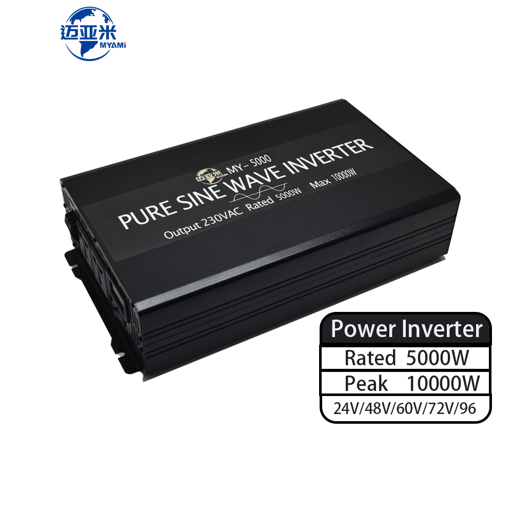 Pure Sine Wave Inverter 5000W 48V 220V - Myami-純粋な正弦波カーインバーター,24v 48v 60v 72v 96v dc〜110v