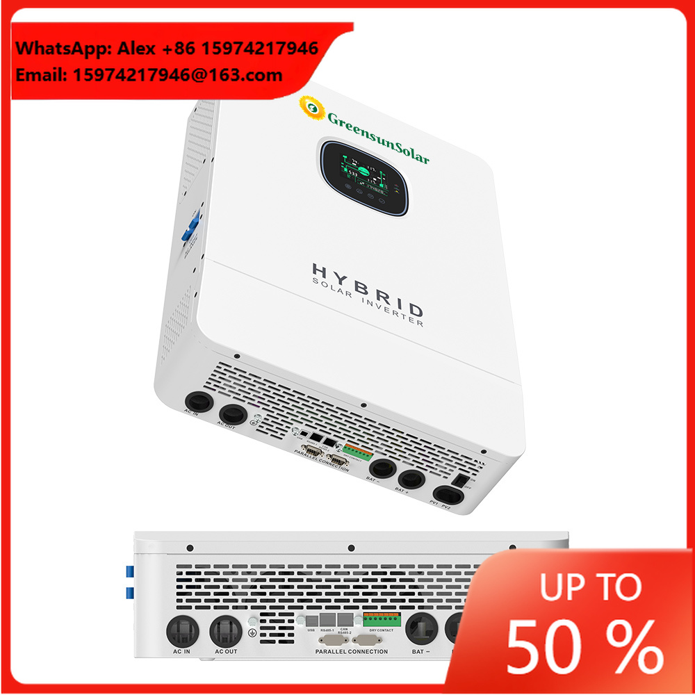 Hybrid Solar Inverter 5.5Kw Mppt 48V - MPPTソーラーハイブリッドインバーター US 120/240V ハイブリッドソーラーインバーター 5.5KW 8KW