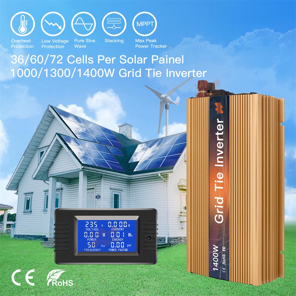 1000-1400W グリッドタイマイクロソーラーインバータ - Micro Inverter 1400W Solar Grid Tie のレビューと価格