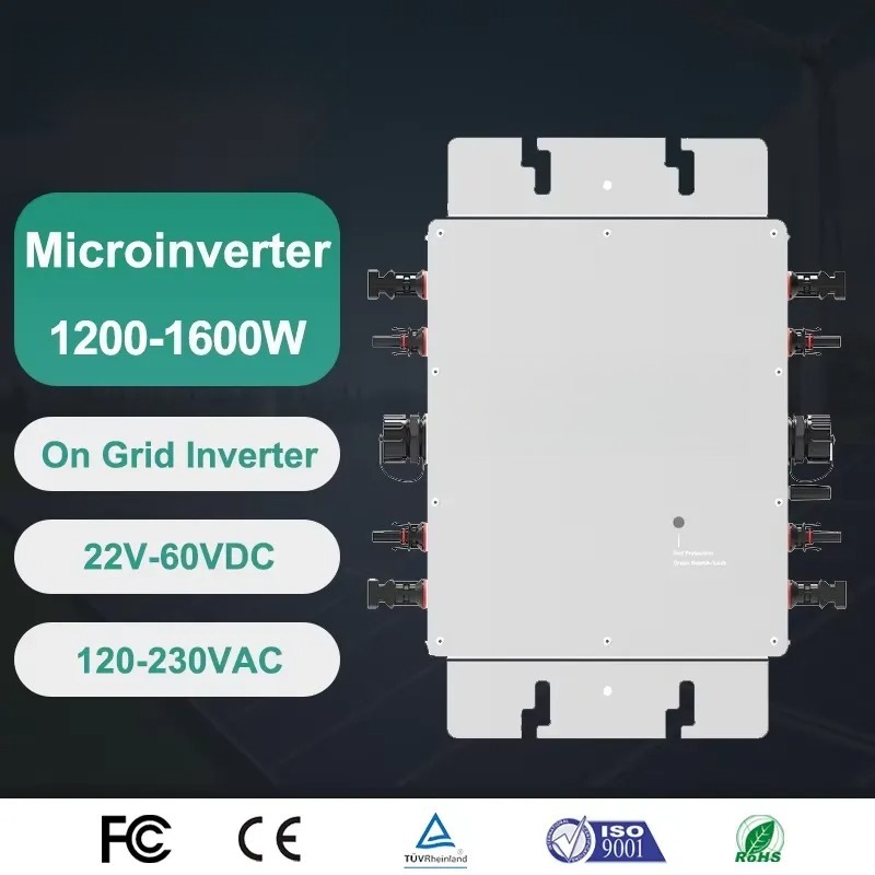 スマートアプリWiFi監視マイクロインバーター1600W 1 - Micro Inverter 1400W Solar Grid Tie のレビューと価格