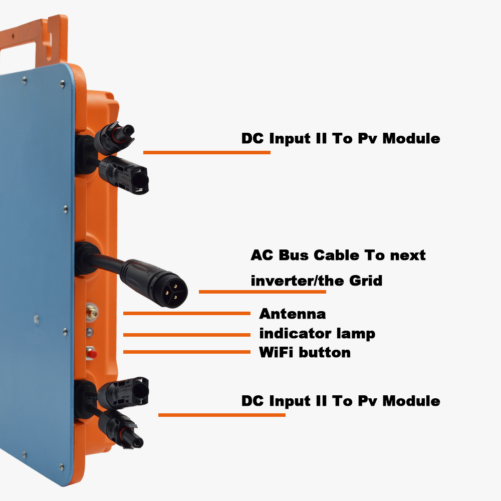 ブラックGTダイキャストアルミニウム1400W WIFIスマ - Micro Inverter 1400W Solar Grid Tie のレビューと価格