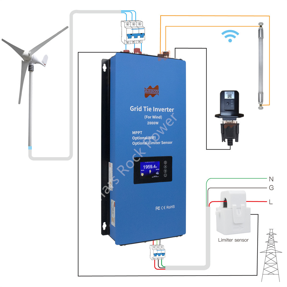 無限大、2000w 48v ac、230v 240v ac、 - Grid Tie Inverter Limiter 2000W のレビューと価格