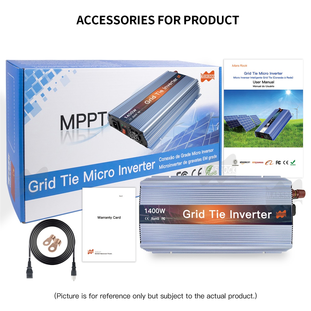 1000-1400W グリッドタイマイクロソーラーインバータ - Micro Inverter 1400W Solar Grid Tie のレビューと価格