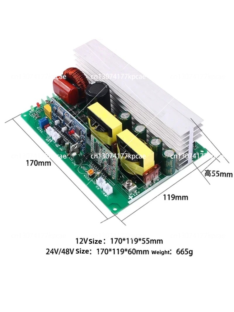 750W 1000W 純正弦波インバーター DC 12V 2 - Pure Sine Wave Inverter Board 24V 48V のレビューと価格