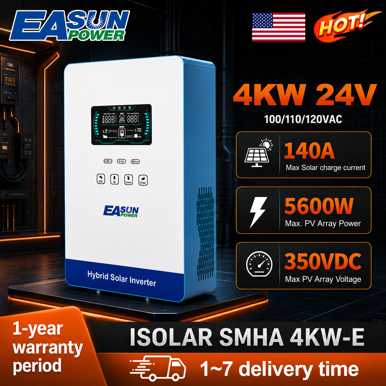 EASUN POWER 4000Wソーラーインバーター 12 - Grid Tie Inverter Limiter 2000W のレビューと価格