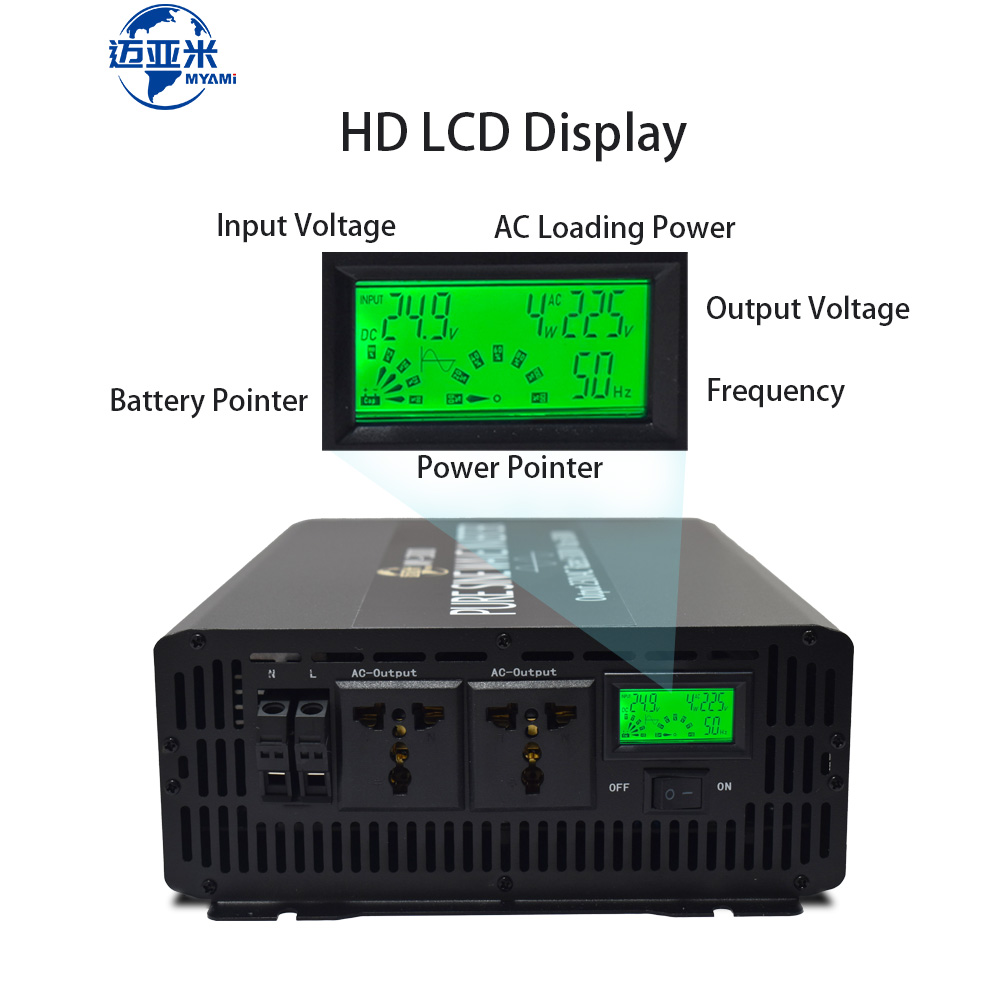 Myami-純粋な正弦波カーインバーター,24v 48v 6 - Pure Sine Wave Inverter 5000W 48V 220V のレビューと価格