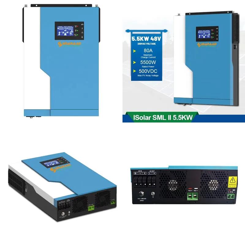 ソーラーコントローラー 3.5KW 5.5KW ハイブリッド - Hybrid Solar Inverter 5.5Kw Mppt 48V のレビューと価格